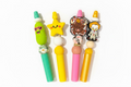 Silicone beaded pens and keychains