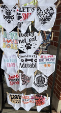 White Pet Bandanas